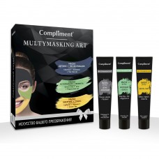 877157 Compliment Подарочный набор масок для лица Multymasking Art №1540 (детокс, матирование, энерг