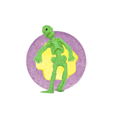 02645 Лаборатория Катрин Шипучая соль для ванн Чаша с пеной и игрушкой "Кошмарики на бур ш 130 г.