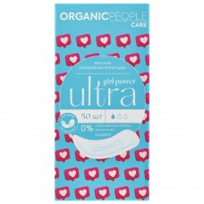 25700 ORGANIC PEOPLE Girl Power Женские ежедневные прокладки "ULTRA. Classic" 50 шт