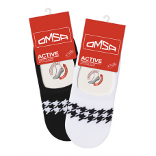 Подследники жен. OMSA  OMSA ACTIVE 170 (подследники) с рисунком "Гусиная лапка" Nero 39-41
