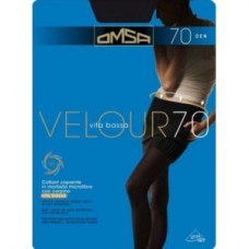 54385 Omsa Колготки Velour 70 Vita Bassa Nero 2