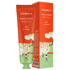 240415 Consly Парфюмированный гиалуроновый крем для рук с экстрактом красного апельсина, 30 мл.