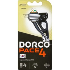 64975 DORCO Cтанок FRA1002  для бритья Pace 4, 2 сменные кассеты