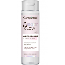 918466 Тимекс Compliment BRIGHT & GLOW обновляющий тоник для лица с эффектом сияния, 200мл