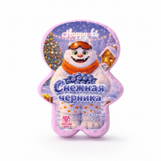 08203 Лаборатория Катрин Шипучая соль для ванн Happyki  "Снежная черника" 90г