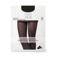 SiSi Колготки FANTASIA MICRO QUADRATINO  Nero 1/2 (S/M)