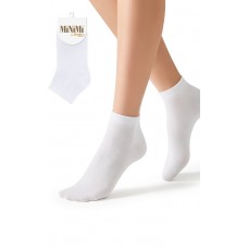 115978 Minimi Носки COTONE 1201 однотонный укороченный Bianco 35/38+