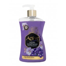 06814 ACTIVE Жидкое мыло жемчужное парфюм., с соевым белком и витамином E "Цветочный соблазн", 450мл