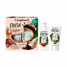 879649 Тимекс Compliment Fresh & Organic ПН №1640 ChocoMocco relax (Пена для ванн 200мл + скраб для