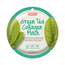 187865 PUREDERM Коллагеновая регенерирующая маска с экстрактом зеленого чая