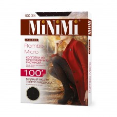 SNL-444541 Minimi Колготки ROMBO MICRO 100 (ромбики) Nero 2 (S)