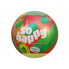 01143 Лаборатория Катрин Бурлящий шар для ванны 120 г "SOHappy" Мохито Лайм