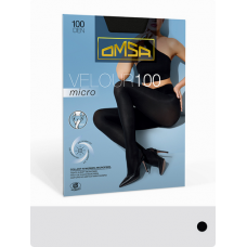 55925 Omsa Колготки Velour Micro 100  Nero 6