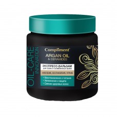 875252 Тимекс Compliment ARGAN OIL & CERAMIDES Экспресс-бальзам для сухих и ослабленных волос, 500^