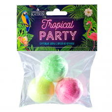33387 Лаборатория Катрин Бурлящие шары для ванн "Tropical Party" 3*40 г^