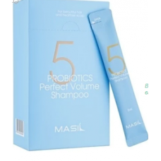 61061 ALLMASIL Шампунь для увеличения объема волос с пробиотиками 5 PROBIOTICS PERFECT VOLUME 8мл*1ш