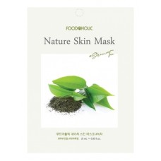 604763 FOODAHOLIC NATURE SKIN MASK #GREEN TEA Тканевая маска для лица с экстрактом зеленого чая