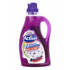 05695 ACTIVE Гель для стирки белья универсальный "Poly Wash" Лаванда, 2500 мл