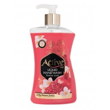 06821 ACTIVE Жидкое мыло жемчужное парфюм., с соевым белком и витамином E "Вечная любовь", 450 мл