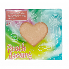 33622 Лаборатория Катрин Шипучая соль для ванн с пеной и радужными разводами "Peach dreams" 130 г^