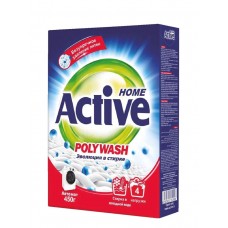 10996 ACTIVE Стиральный порошок автомат "Poly Wash" Polymer Enzyme, 450 гр.