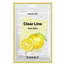 240286 Consly Освежающая тканевая маска с экстрактом юдзу, 25 мл.