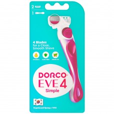 16594 DORCO ЕVE 4 shai Reina  NEW (станок + 2 кассеты) женская система, 4 лезвия,  FRA2002