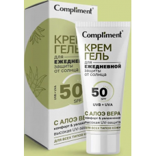 918657 Тимекс Compliment Крем-гель для ежедневной защиты от солнца с алоэ вера, 50мл