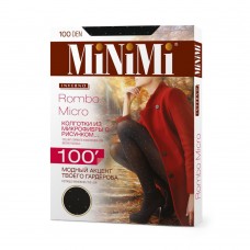 Minimi Колготки ROMBO MICRO 100 (ромбики) Carbone 2 (S)