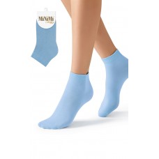 115930 Minimi Носки COTONE 1201 однотонный укороченный Azzurro 35-38