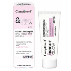 918817 Тимекс Compliment BRIGHT & GLOW осветляющий крем-концентрат для лица с эффектом сияния, 50мл