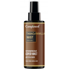 890064 Тимекс Compliment парфюмированный спрей-мист для тела и волос TABAC & VANILLA, 110мл