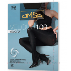 98158 Omsa Колготки Velour Micro 100  Nero 2+