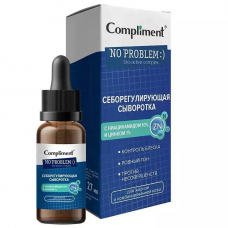 916950 Compliment No problem Себор сыворотка для жирн.и комб. кожи с ниацинамидом и цинком, 27мл