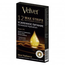 900997 Velvet Восковые полоски для тела Argan oil «Усиленное питание» (12 шт)