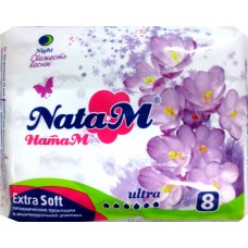 30793 NATAM Прокладки гигиенические 8шт Ultra Extra Soft Deo Свежесть весны ночные
