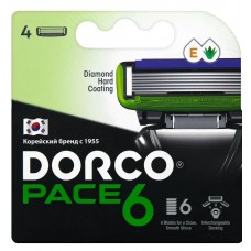 16129 Kассеты SXA1040  для бритья Dorco Pace 6, 4шт.