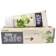 611493 LION KIDS SAFE Детская зубная паста со вкусом винограда 90g