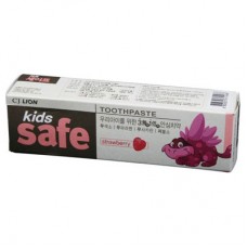 611486 LION KIDS SAFE Детская зубная паста со вкусом клубники 90g