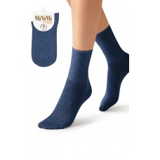 005287 Minimi Носки COTONE 1203 меланж Blu 35/38