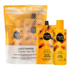33871 ORGANIC SHOP Classic Подарочный обновляющий набор для лица Enzyme Face Set  "Juicy Papaya"