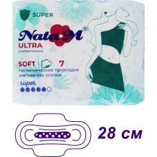 81619 NataM Прокладки гигиенические 7шт New Ultra Super Soft