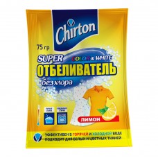 03243 CHIRTON Кислородный супер - отбеливатель Чиртон "Лимон" 75гр. (*48шт.) (порошок)
