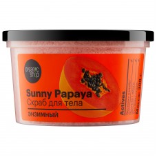 6126 ORGANIC SHOP Энзимный скраб для тела “Sunny Papaya”, 300 г