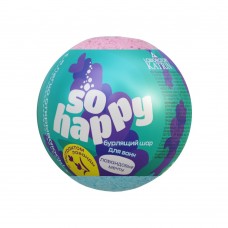 01136 Лаборатория Катрин Бурлящий шар для ванны 120 г "SOHappy" Лавандовые мечты